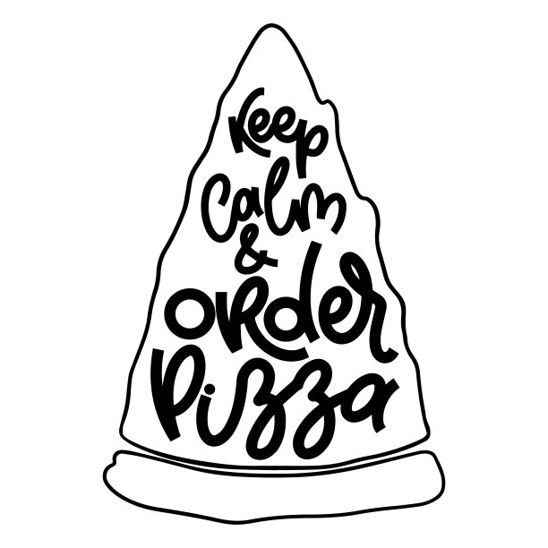 关于披萨片的有趣引用。图片下载