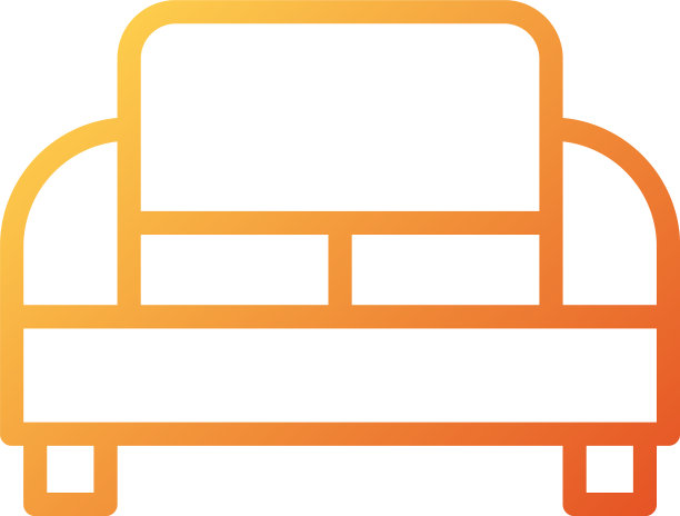 和标志沙发渐变风格图标完美图片下载