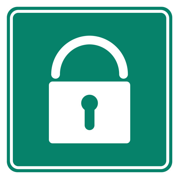 锁和道路标志图片下载
