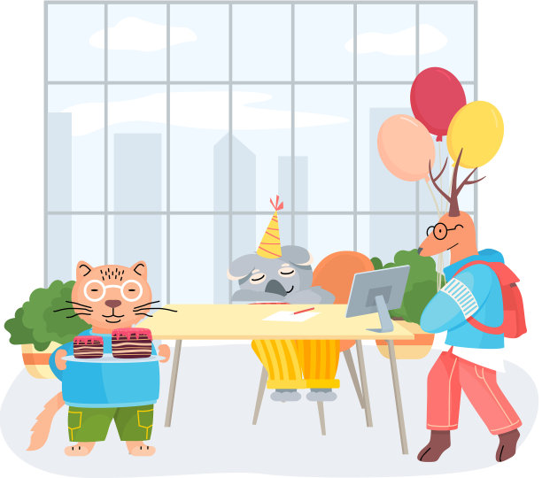 在家里和朋友一起度过一个快乐的生日派对图片下载