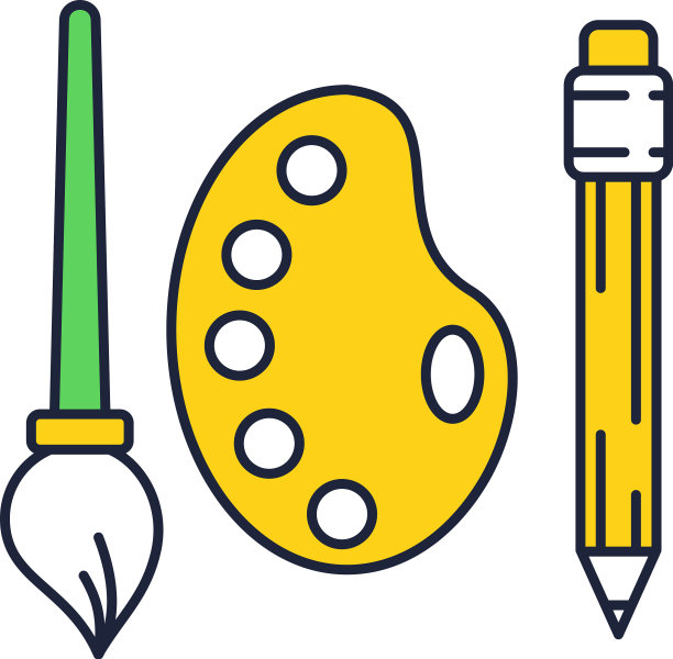 创意工具设计图标上的白色图片下载