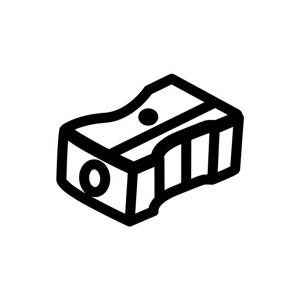 卷笔刀图标线条图片下载