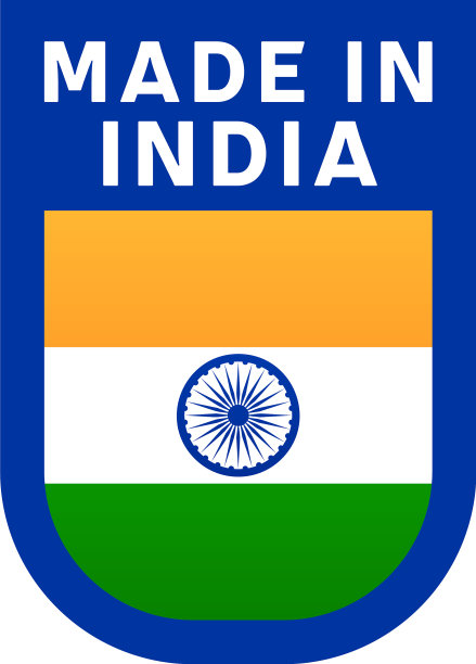 “印度制造”标志国家国旗邮票图片下载