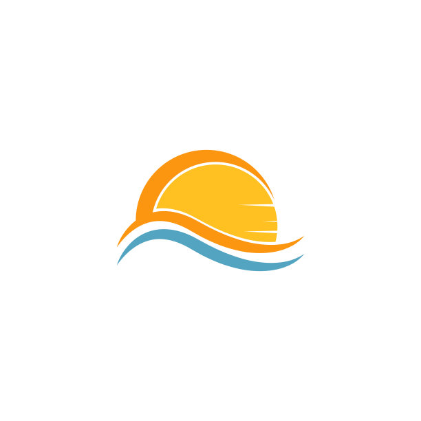 日落图标标志设计模板图片下载