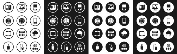 在全球设置笔记本电脑的社交网络位置图片下载