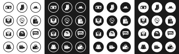 设置男子帽子与丝带折扣百分比标签图片下载