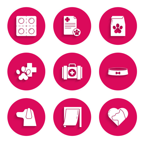 为宠物心脏设置宠物急救箱门图片下载