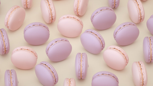 色彩斑斓的杏仁饼图片下载