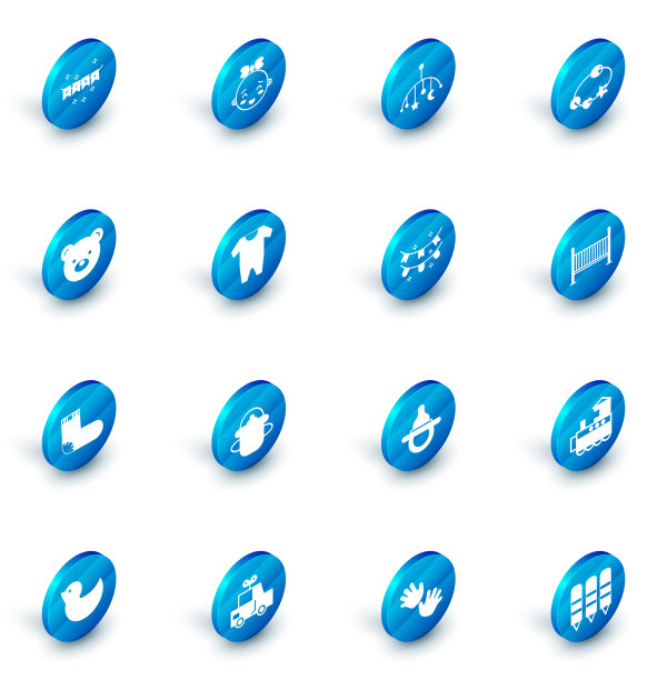 设快乐小女孩头婴儿床挂玩具图片下载