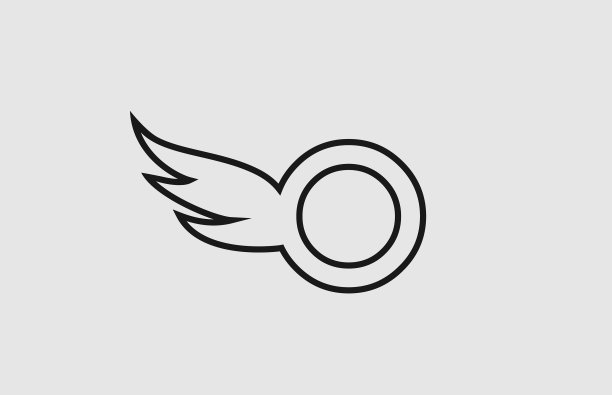 黑白色简单的字母字母图标标志图片下载