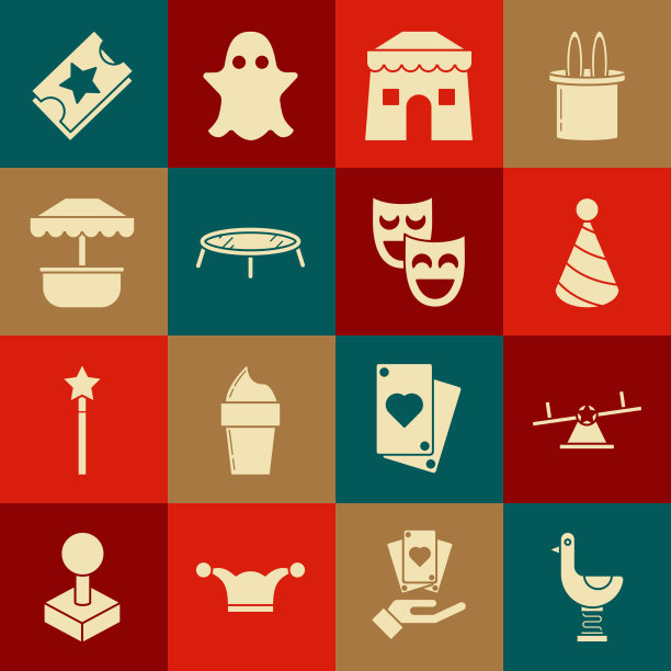 集骑小鸭子跷跷板派对帽子马戏团图片下载