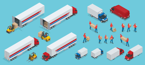 等距物流图标设置不同图片下载