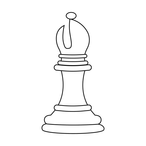 主教棋子勾勒美国象棋日图片下载