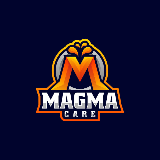 标志字母m渐变色彩丰富的风格图片下载