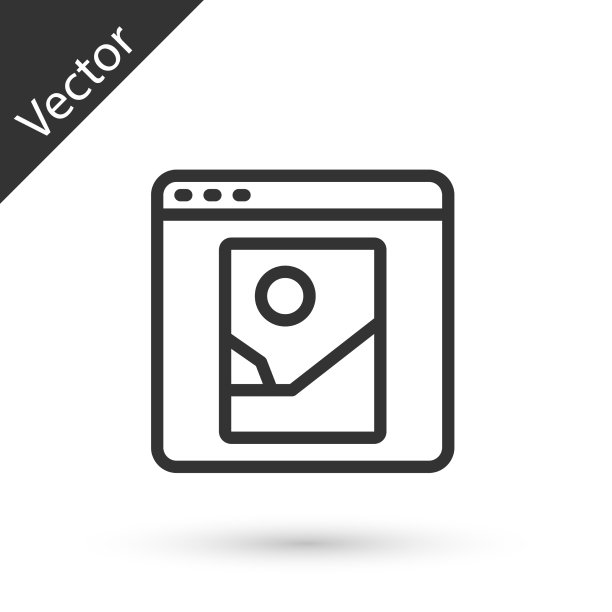 灰色线照片修饰图标孤立在白色图片下载