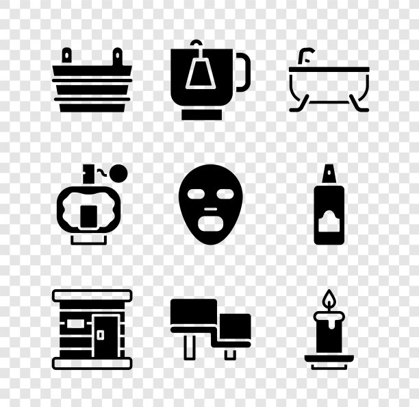 桑拿桶杯茶与茶包浴缸图片下载