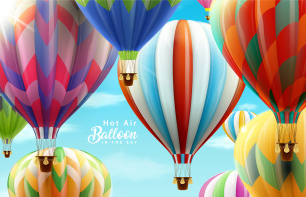 空中的热气球图片下载