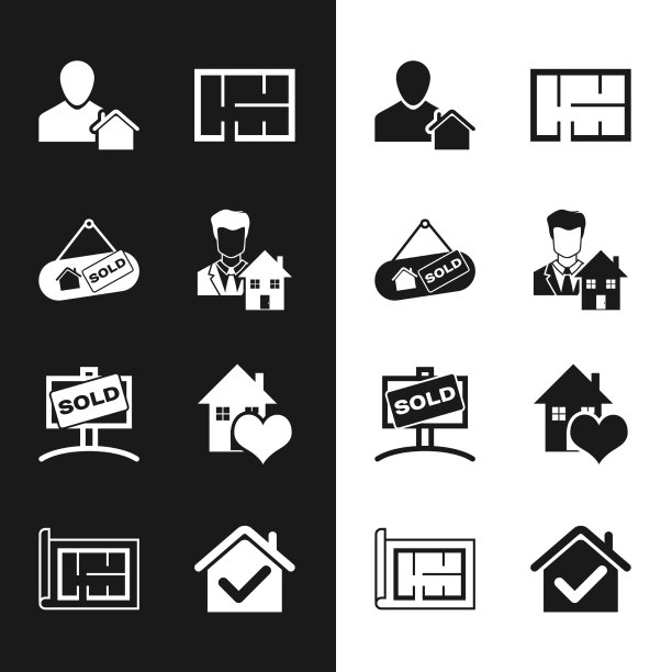 设置房地产经纪人挂招牌与出售的房子计划图片下载