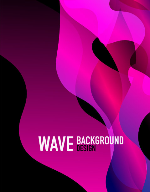 垂直流体梯度波抽象背景图片下载