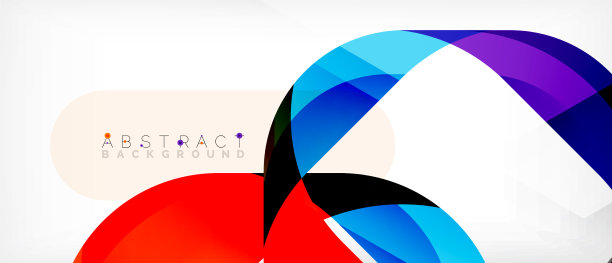 抽象的带有重叠波的正方形形状图片下载