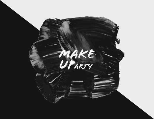 向量黑色和白色化妆品背景与光泽的指甲油垃圾，化妆组成涂抹污点，艺术绘画，闪光纹理，化妆设计背景，艺术笔触，水彩组成图片下载