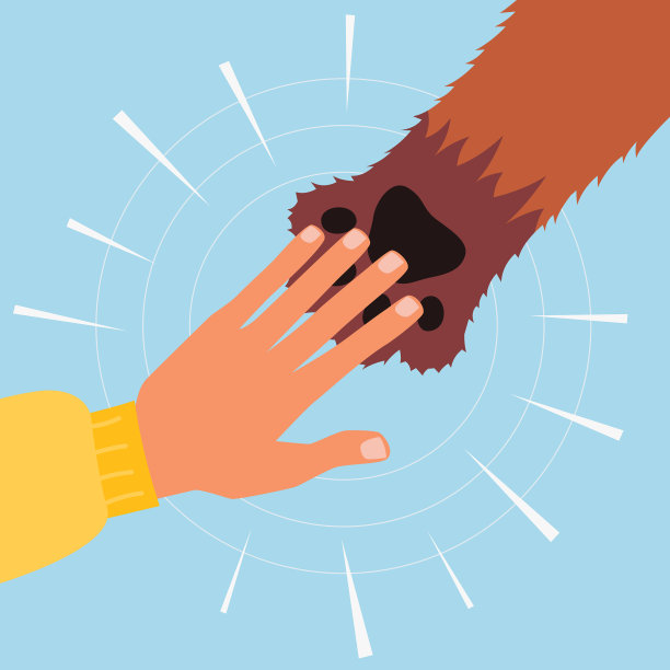 人与动物的友谊，人与狗图片下载