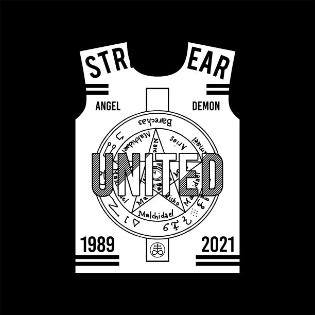 联合街头服饰角妖t恤设计图片下载