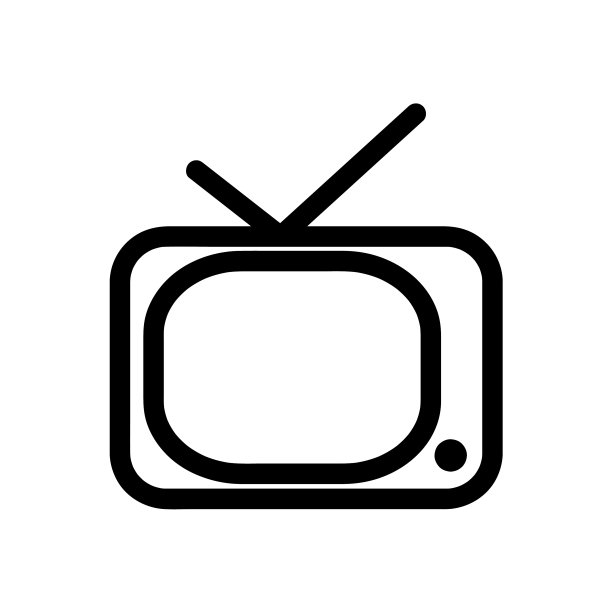 电视图标电视线路图标图片下载