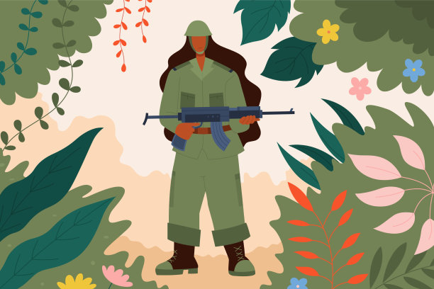 女性地面部队在工作图片下载