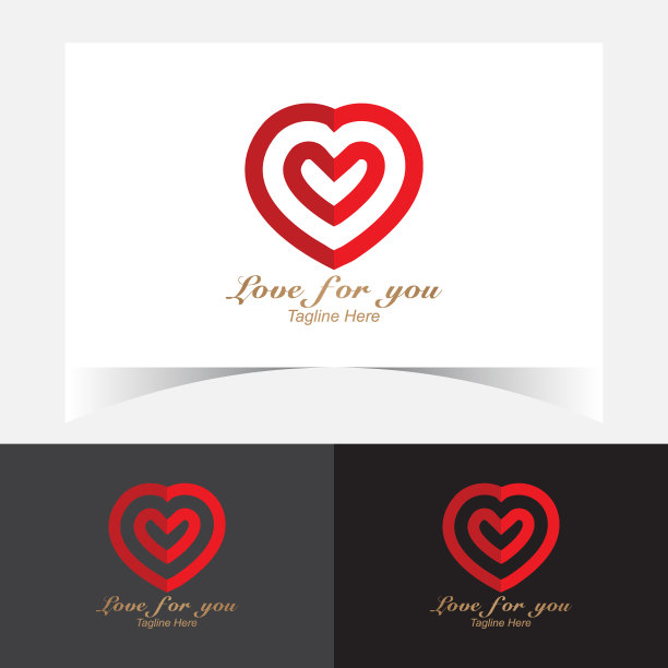 爱的标志设计模板图片下载
