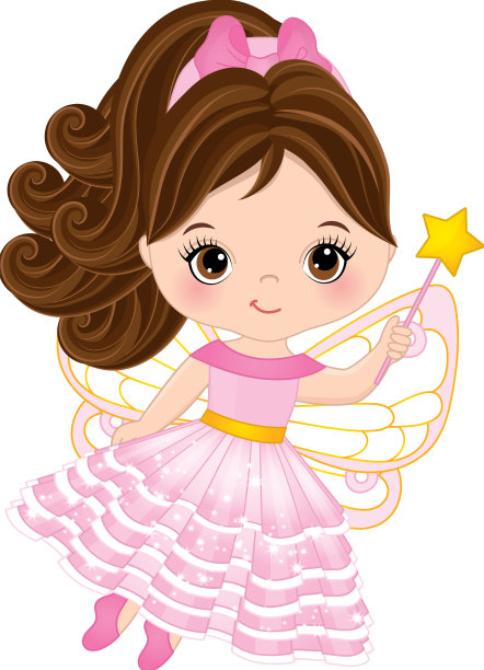 可爱的小仙女拿着魔杖图片下载