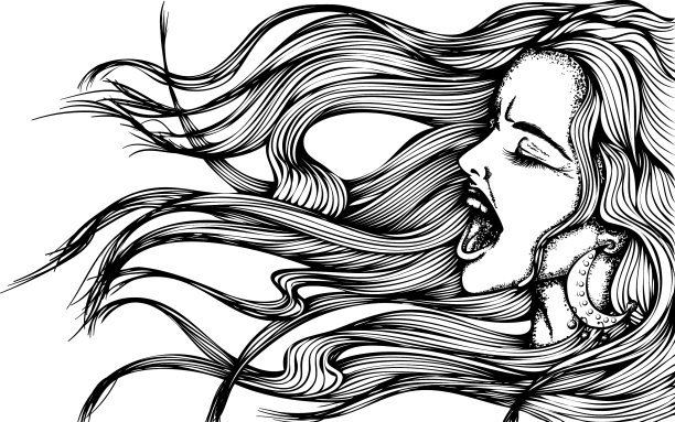 年轻女人尖叫图片下载