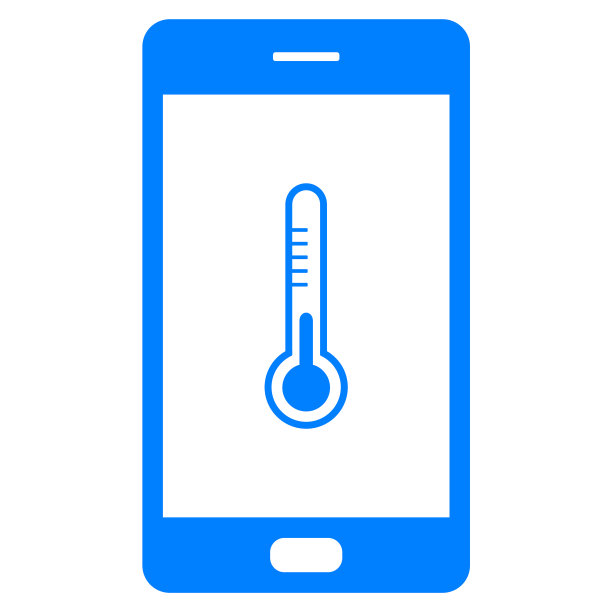 温度计和智能手机图片下载