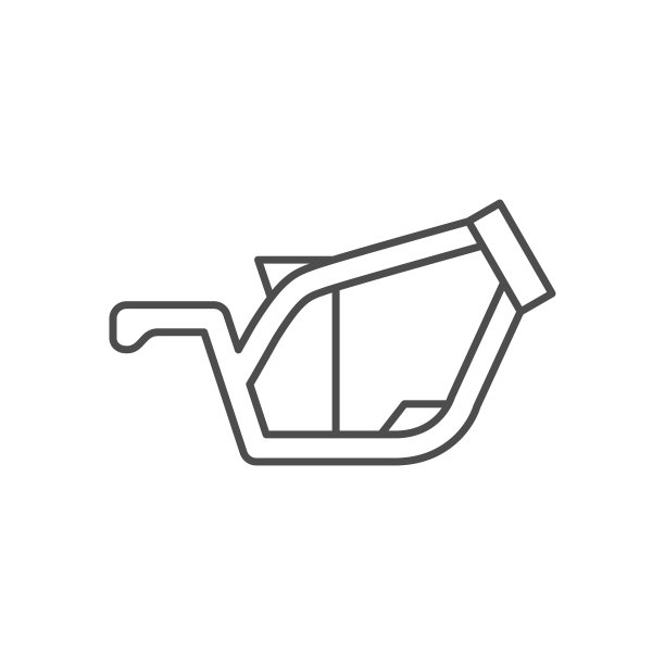 摩托车车架线条轮廓图标图片下载