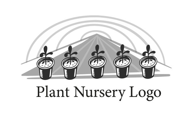 苗圃有公司标志或苗木图片下载