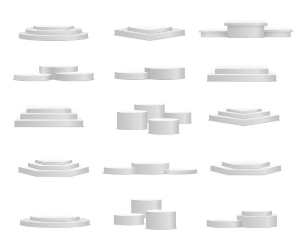 颁奖典礼的白色领奖台或讲台图片下载