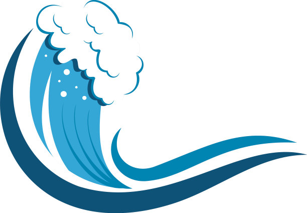 海浪图标设计模板图片下载