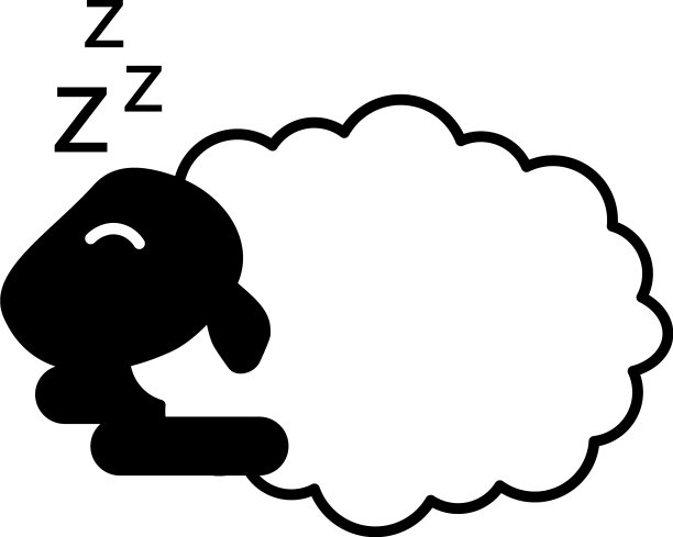 睡羊图标设计图片下载