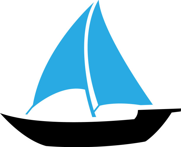 帆船图标设计模板图片下载