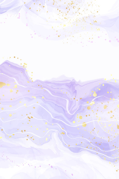 抽象奢华薰衣草水彩液体图片下载