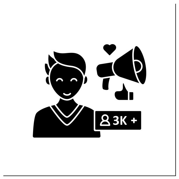 微影响者字形图标图片下载