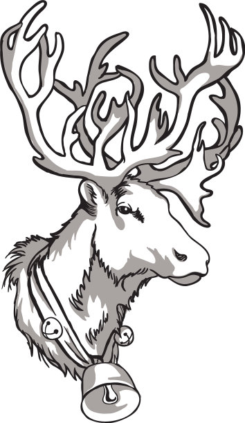 北美驯鹿和北方土著居民图片下载