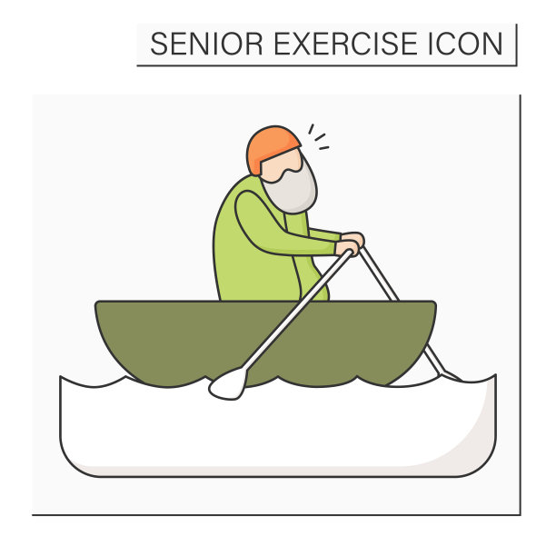 划船彩色图标图片下载