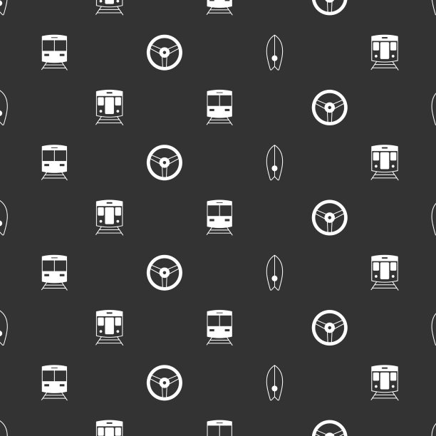 设有冲浪板列车、铁路和舵机图片下载