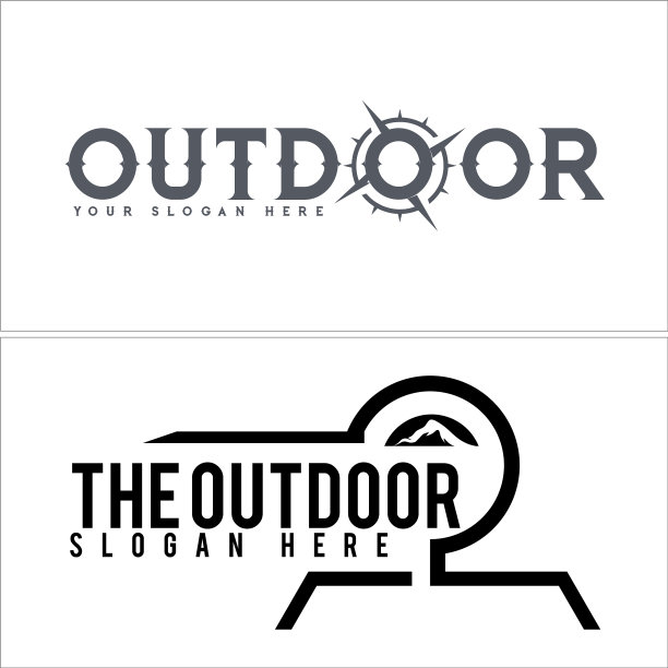 首字母标志与图标指南针和图片下载