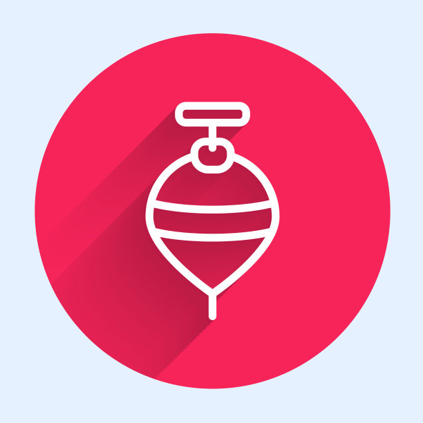 白线旋转玩具图标孤立与长图片下载