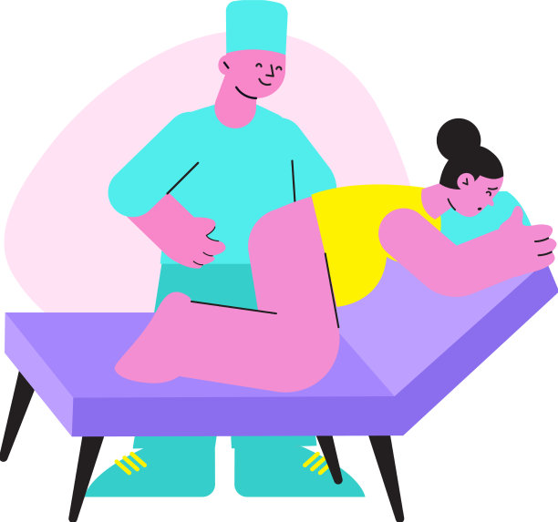 孕妇医生检查构成图片下载