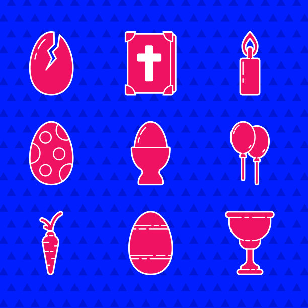 把复活节彩蛋放在基督圣餐杯上图片下载