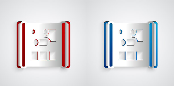 用于工程图标的剪纸图形纸图片下载