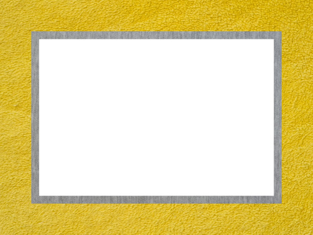 黄灰色纹理的装饰矩形框架与自由的白色领域图片下载